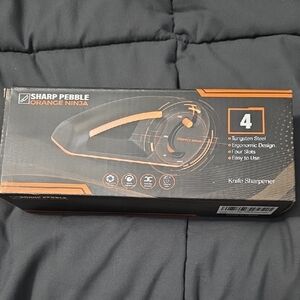 Orange Ninja Knife Sharpener - Black and Orange -Comes With Warranty